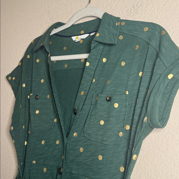 Boden Thomasina Jersey Midi Shirt Dress Like New Size 4 Petit - Picture 7 of 8